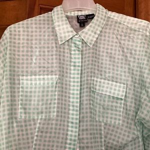 Sheer silky Worth blouse